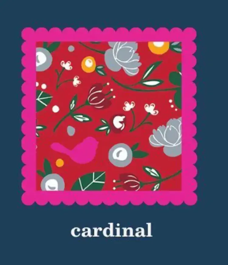 Nora Fleming Cocktail Napkins Cardinal