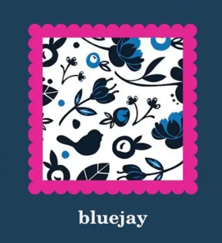 Nora Fleming Cocktail Napkins Bluejay