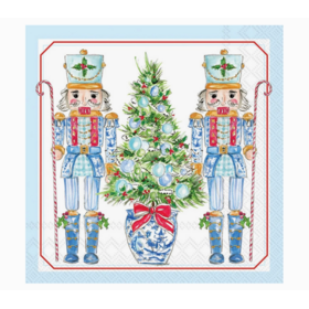 Paper Cocktail Napkins Blue Nutcrackers
