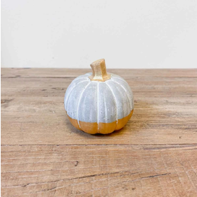 Colorblock Gray/Gold Pumpkin
