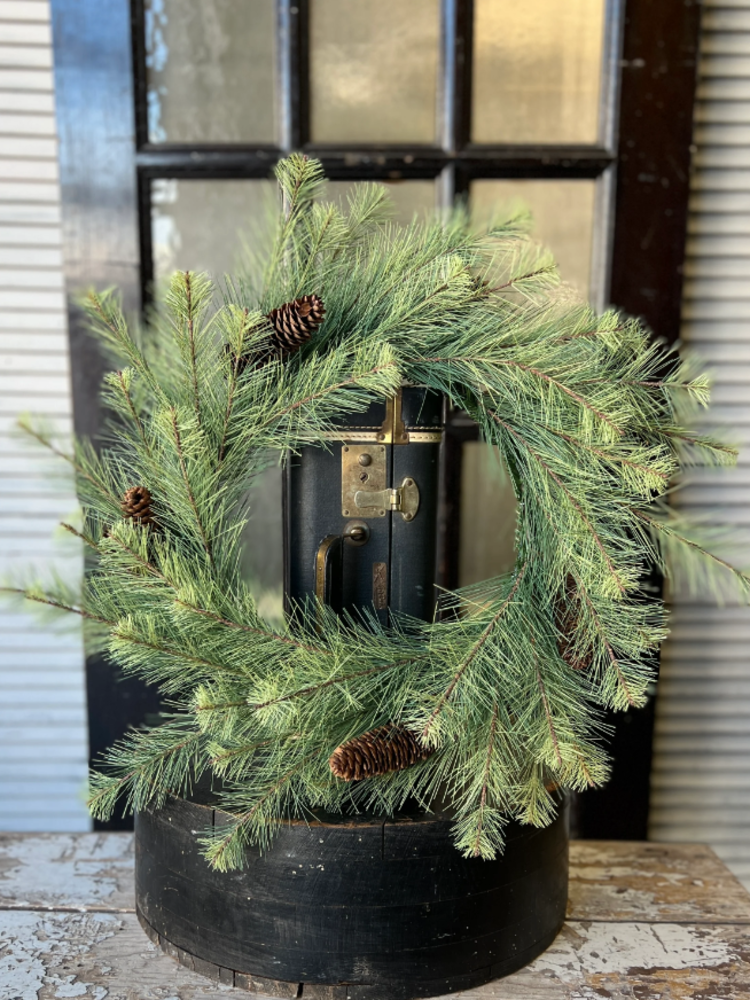 24" Pine Wreath