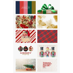 Acrylic Tray Inserts Christmas