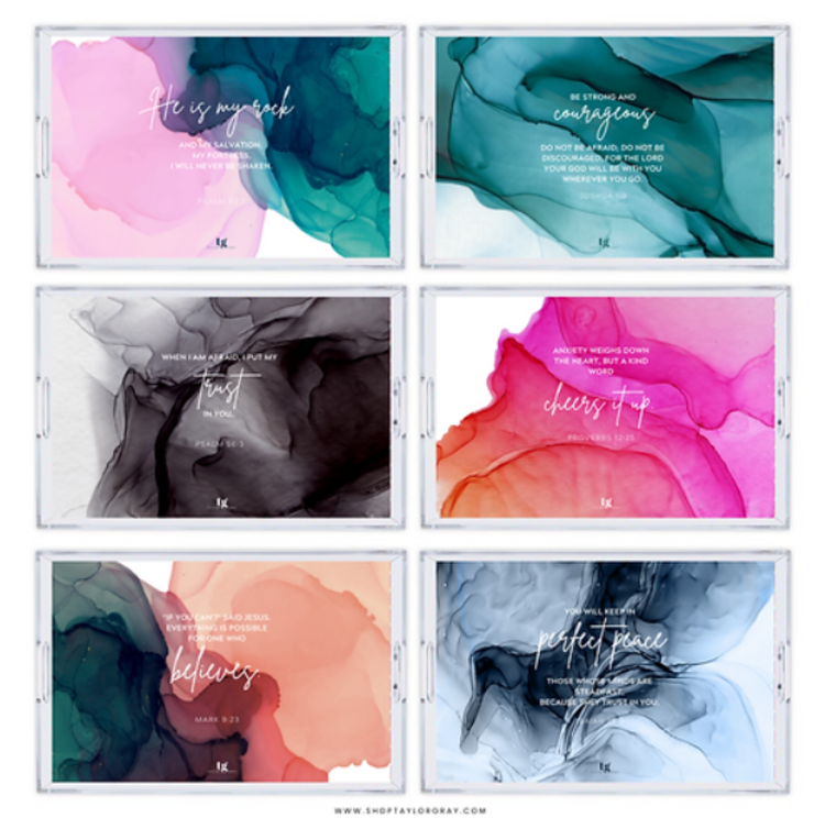 Acrylic Tray Inserts Scriptures