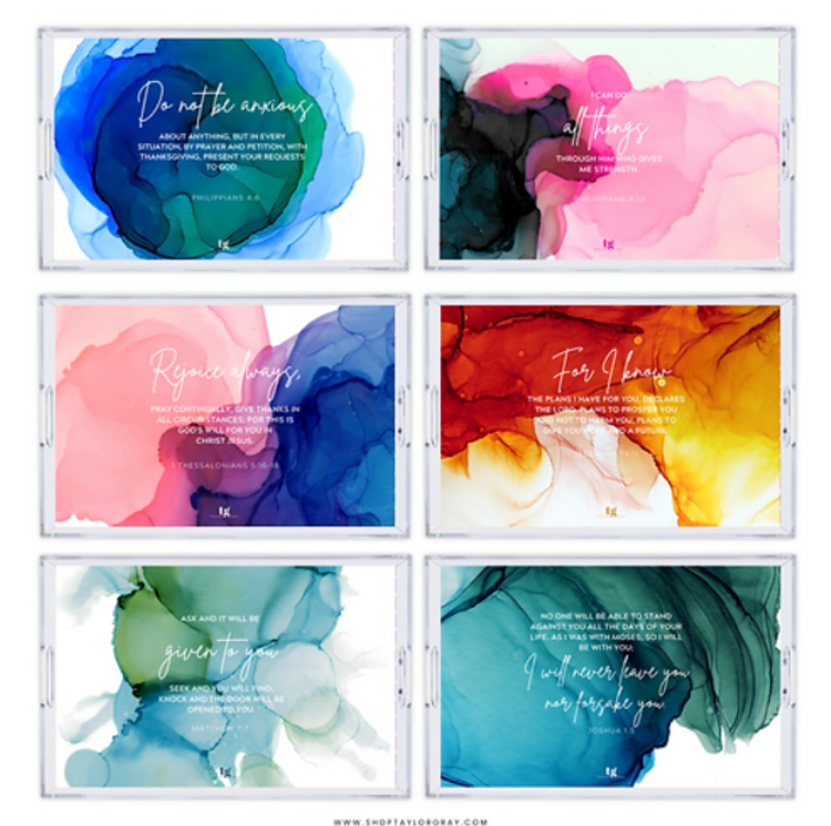 Acrylic Tray Inserts Scriptures