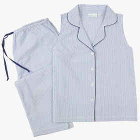 Blue Seersucker Pajama Set Blue Seersucker Pajama Set