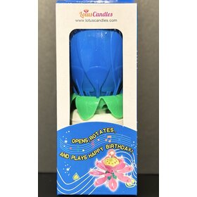 Lotus Candle-Blue