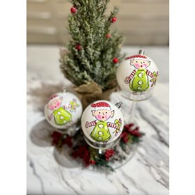 Custom Elf 3" Ornament