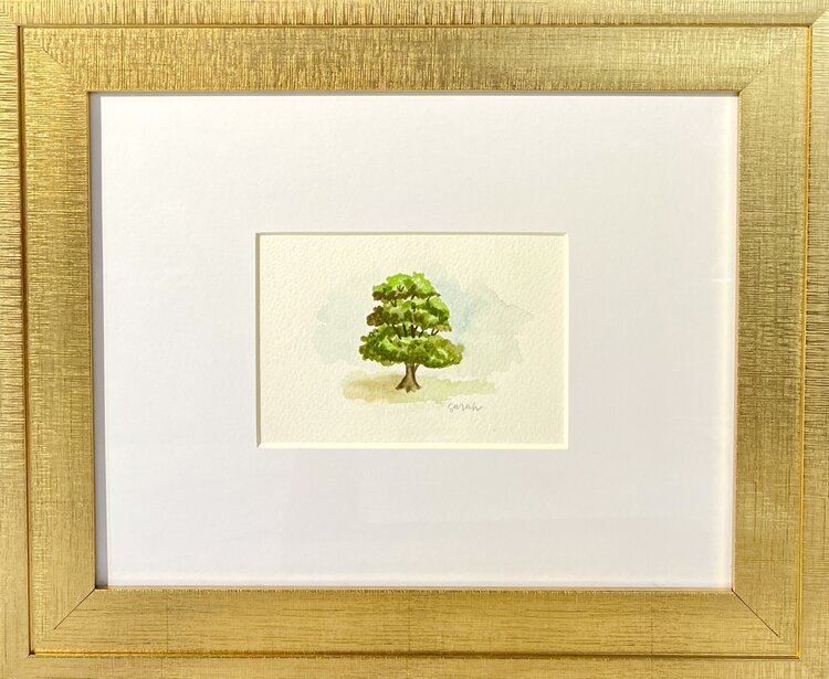 Sarah Godwin Framed Tree- Pecan