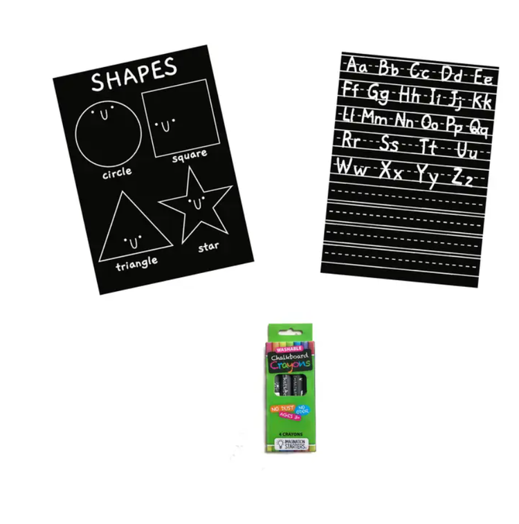 Chalkboard MiniMats Letters/Shapes