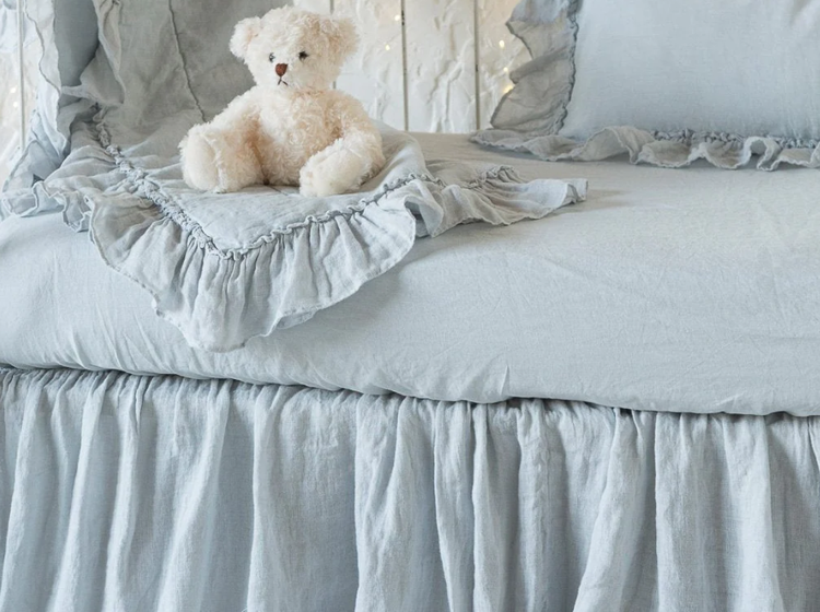 Linen Crib Sheet Cloud