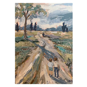 Walk With Me Painting by Lauren Dunn 27x36