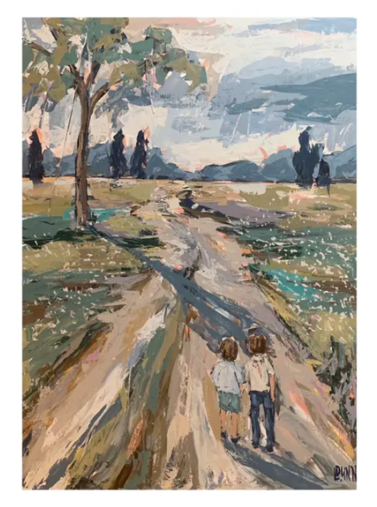Walk With Me Painting by Lauren Dunn 27x36