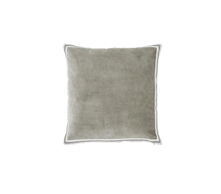 Cotton Velvet Pillow-Fog 20x20