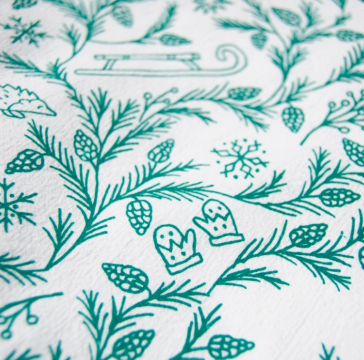 Winter Tea Towel The Four Seasons