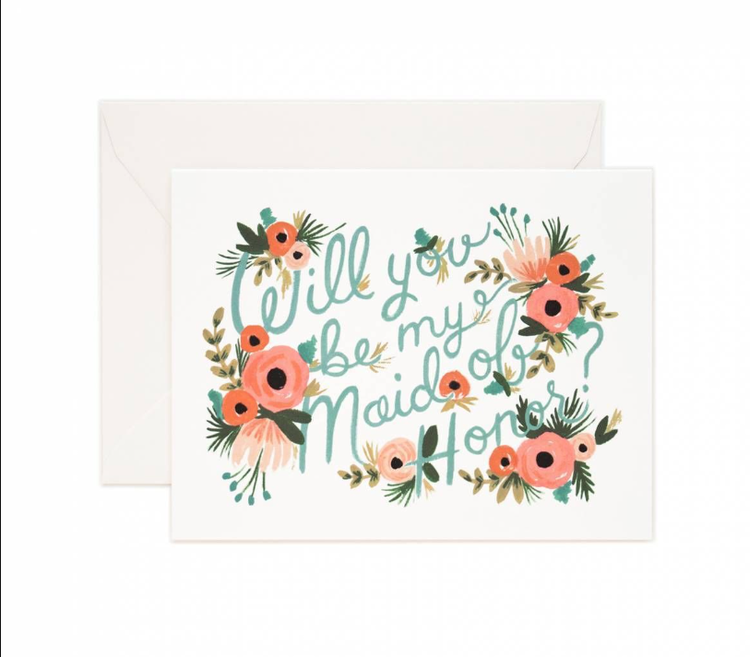 Will You Be My Maid of Honor? card