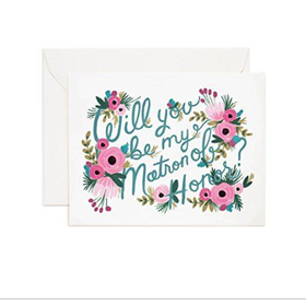 Will You Be My Matron of Honor? card