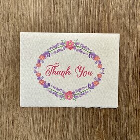 Thank You Card-Floral