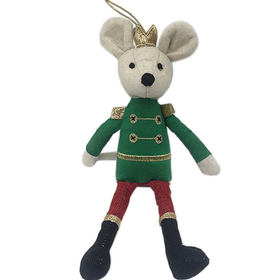 King Mouse Ornament-Green