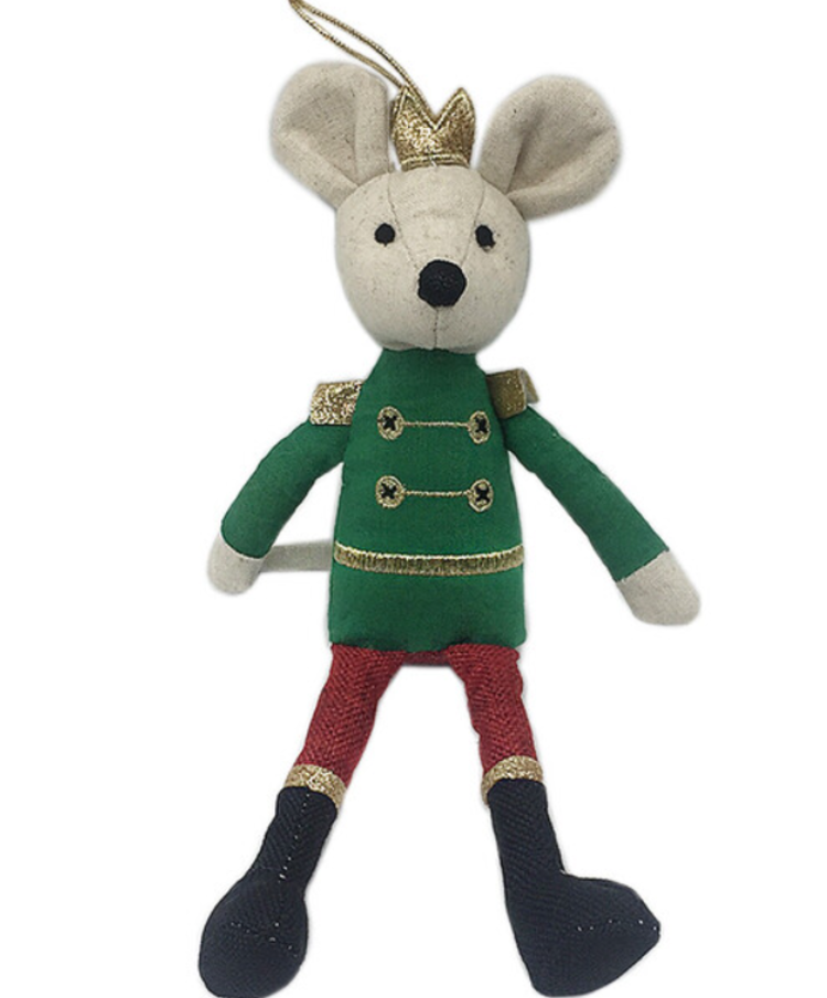 King Mouse Ornament-Green
