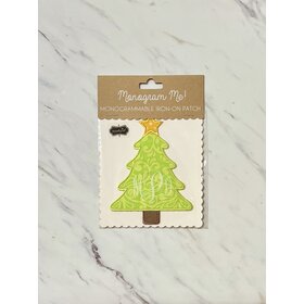 Christmas Tree Monogram Patch