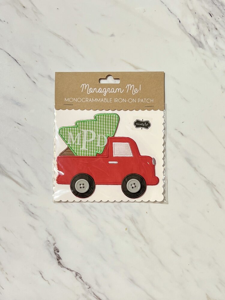 Christmas Truck Monogram Patch