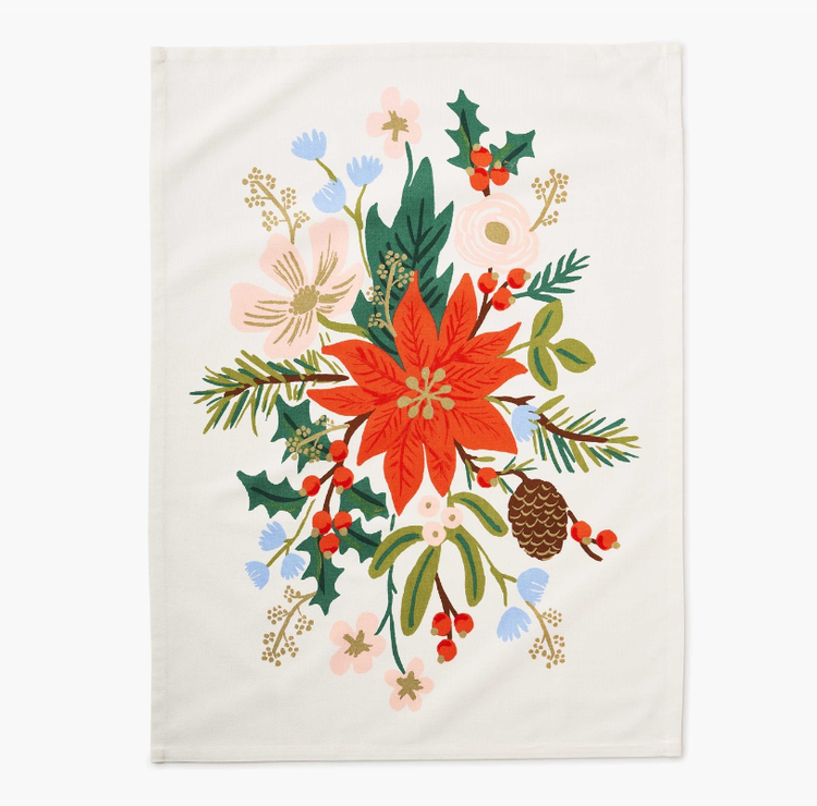 Holiday Bouquet Tea Towel