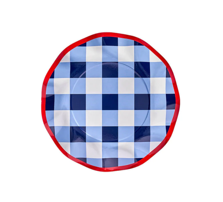 Wavy Dinner Plate-Patriotic 8pk