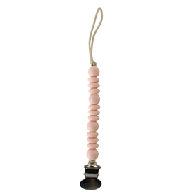 Pacifier Clip-Pink Silicone