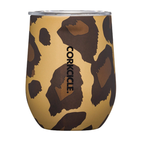 Corkcicle 12oz Leopard Stemless