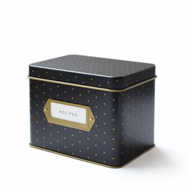 Polka Dot Recipe Box