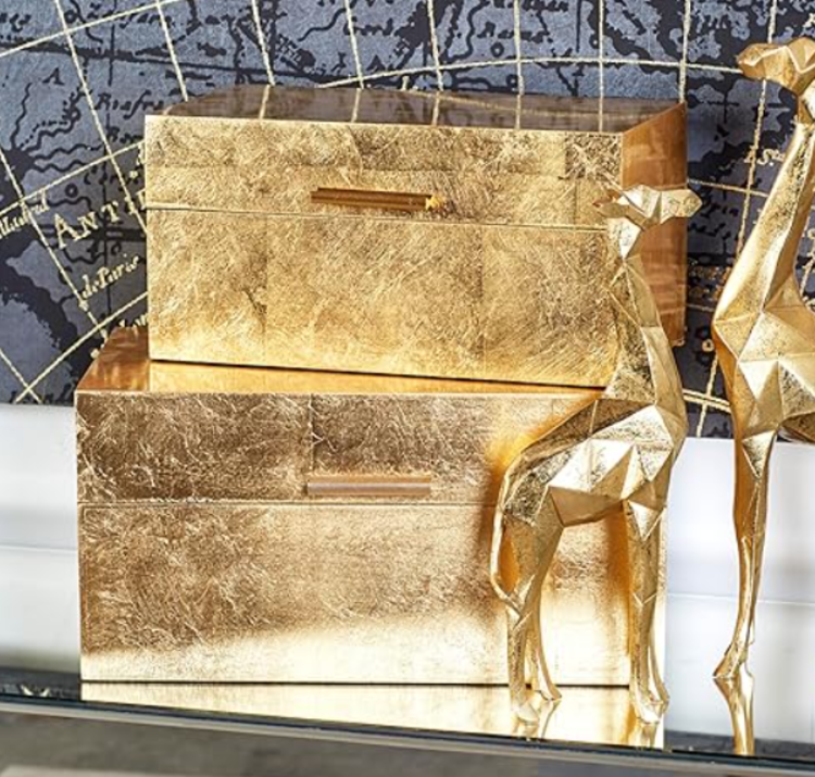 Textured Gold Foil Box