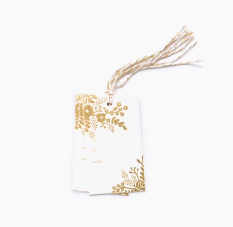 Gold Lace Gift Tags 10pk