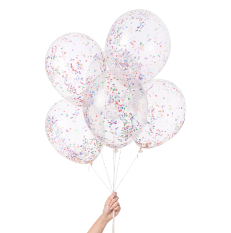 DIY Confetti Balloons Rainbow