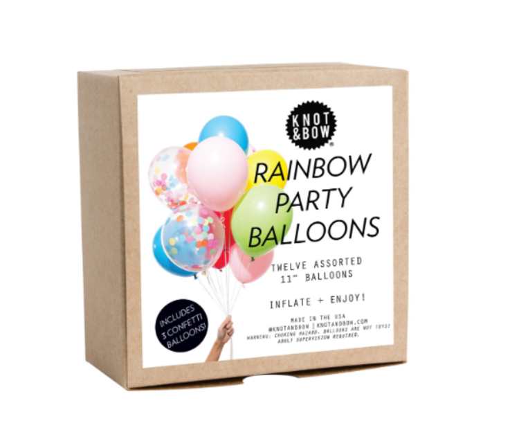 Rainbow Party Balloons