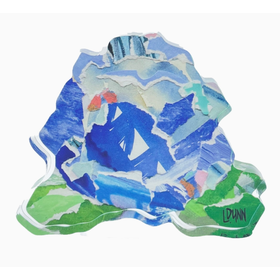 Periwinkle Bold Bloom Acrylic Block