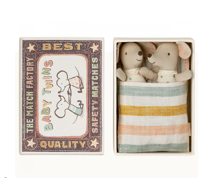 Twins Baby Mice Matchbox