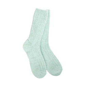 Frosty Green Crew Socks
