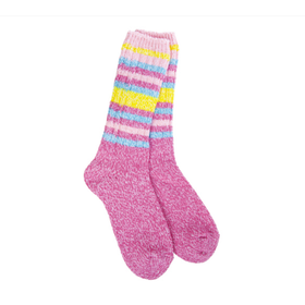 Iris Stripe Crew Socks