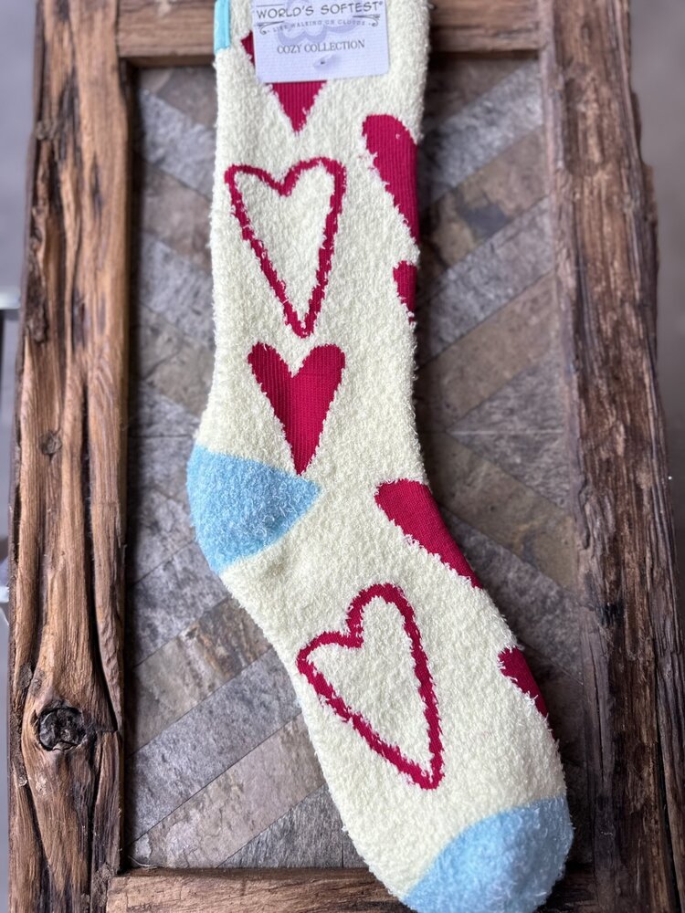 Red Hearts Socks