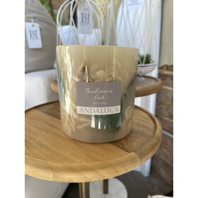 Cashmere Oak Pillar Candle