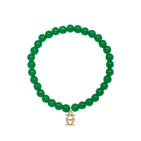 Glass Bead Bracelet Emerald
