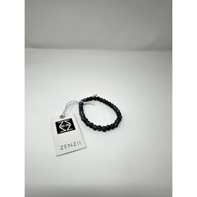 Glass Bead Bracelet Gray
