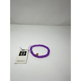 Glass Bead Bracelet Purple