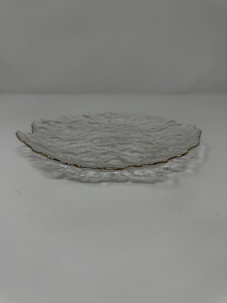 St Germain Salad Plate Clear/Gold