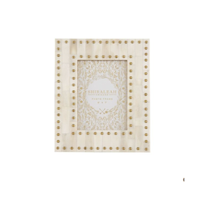 Mansour Studded 5x7 Frame Ivory