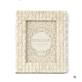 Ariston Woven 5x7 Frame Ivory