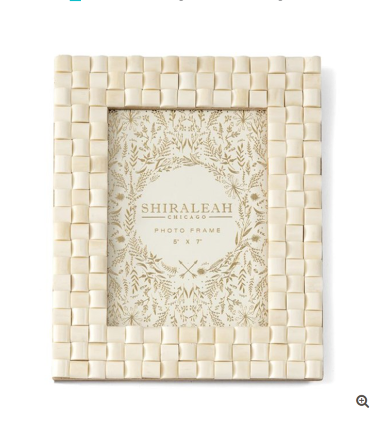 Ariston Woven 5x7 Frame Ivory