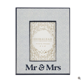 Eden Mr & Mrs 4x6 Frame Blue