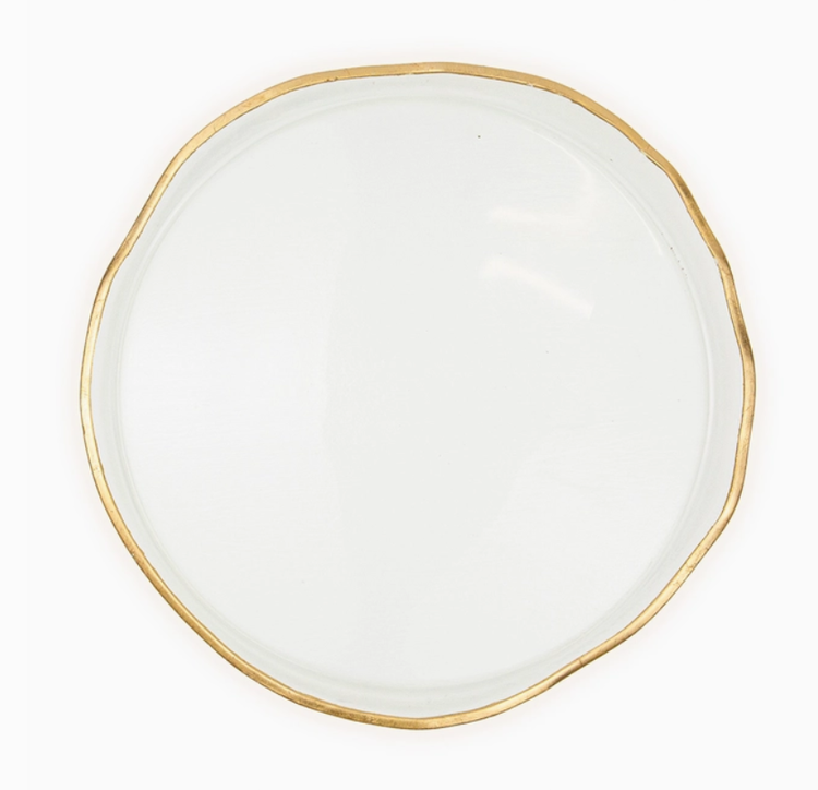 Fontaine Serving Platter Clear/Gold