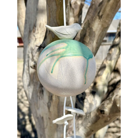 Bird Chime Sphere Cream/Green